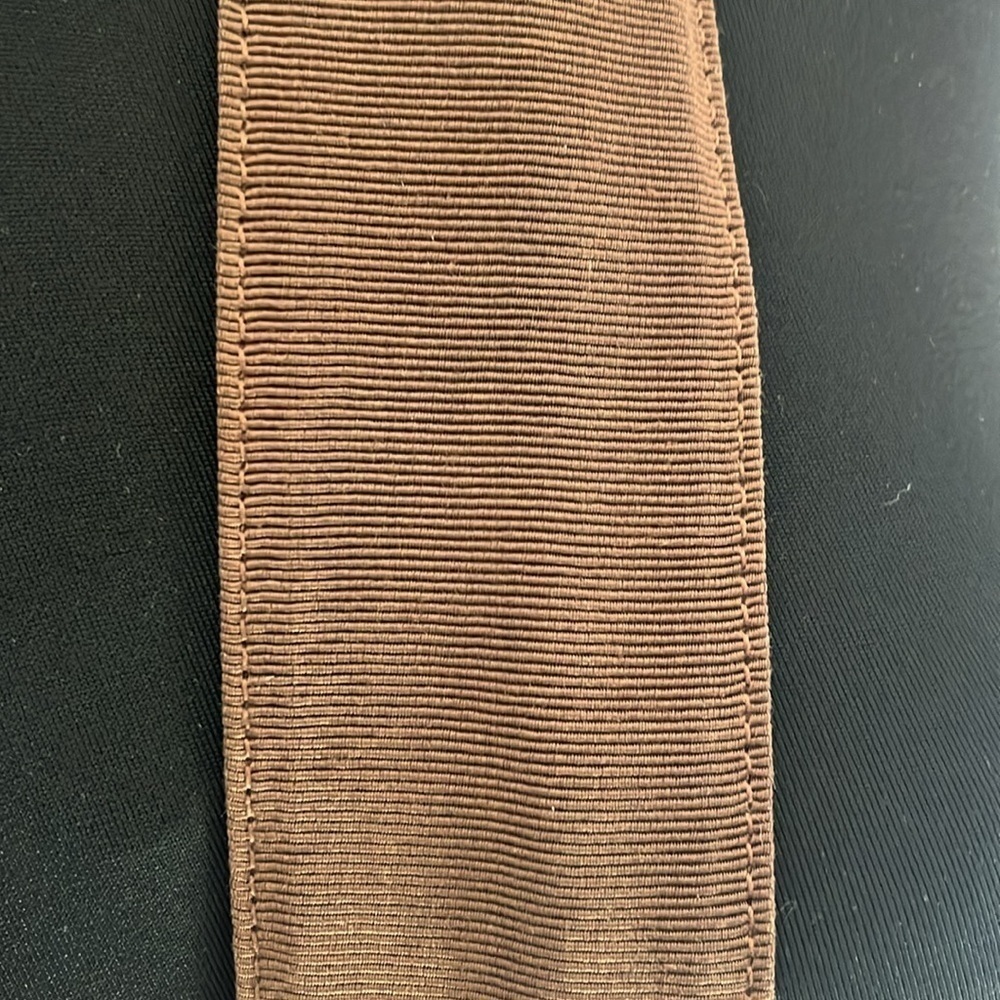 Vintage Salvatore Ferragamo Brown Grosgrain Ribbon Leather Brown Shoulder Bag - Picture 15 of 16